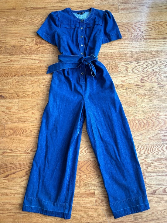 Whistles Pants - Whistles Denim Cotton Jumpsuit